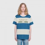 Gucci logo striped T-shirt 604716