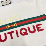 Women's Gucci Boutique print T-shirt white 615044