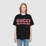 Gucci Sexiness print oversize T-shirt black 616036