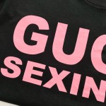 Gucci Sexiness print oversize T-shirt black 616036