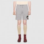 497251 Gucci stripe cotton shorts grey