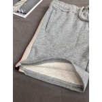 497251 Gucci stripe cotton shorts grey