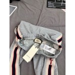 497252 Gucci stripe cotton jogging pant grey