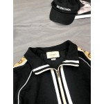 598861 Gucci Oversize technical jersey jacket black