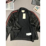 599359 Gucci braided trim track jacket black