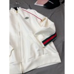 625405 Gucci Jersey zip-up sweatshirt with Web