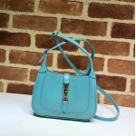 637091 Jackie 1961 mini hobo bag light blue