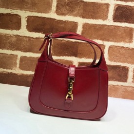 637091 Jackie 1961 mini hobo bag red