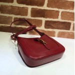 637091 Jackie 1961 mini hobo bag red