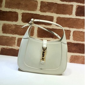 637091 Jackie 1961 mini hobo bag white