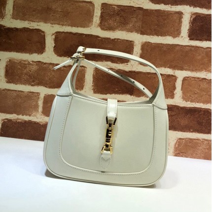 637091 Jackie 1961 mini hobo bag white