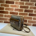 645454 Gucci Horsebit 1955 small shoulder bag beige/brown