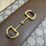 645454 Gucci Horsebit 1955 small shoulder bag beige/brown