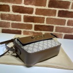 645454 Gucci Horsebit 1955 small shoulder bag beige/brown