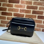 645454 Gucci Horsebit 1955 small shoulder bag black