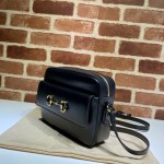 645454 Gucci Horsebit 1955 small shoulder bag black