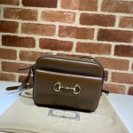 645454 Gucci Horsebit 1955 small shoulder bag brown