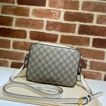 645454 Gucci Horsebit 1955 small shoulder bag beige/white