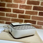 645454 Gucci Horsebit 1955 small shoulder bag beige/white