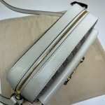 645454 Gucci Horsebit 1955 small shoulder bag beige/white