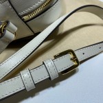 645454 Gucci Horsebit 1955 small shoulder bag beige/white