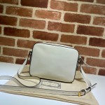 645454 Gucci Horsebit 1955 small shoulder bag white