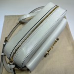 645454 Gucci Horsebit 1955 small shoulder bag white