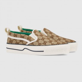 624733 Women's Gucci Tennis 1977 slip-on sneaker beige