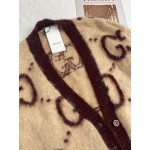 635160 Gucci Reversible GG mohair wool cardigan