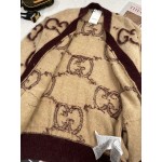 635160 Gucci Reversible GG mohair wool cardigan