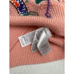 639401Gucci Mohair sweater with fawn intarsia pink