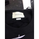 469250 Gucci Cotton Oversized Logo Hoodies black