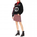 469250 Gucci Oversize sweatshirt with Interlocking G black