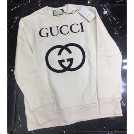 469250 Gucci Oversize sweatshirt with Interlocking G white