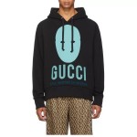 Gucci Manifesto oversize black sweatshirt 475374 XJBTT