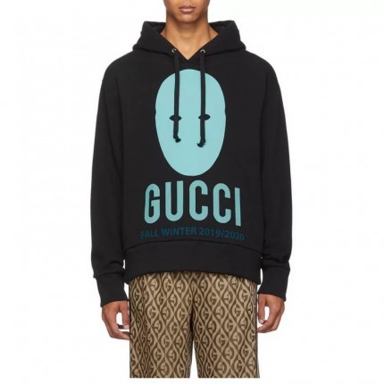 Gucci Manifesto oversize black sweatshirt 475374 XJBTT