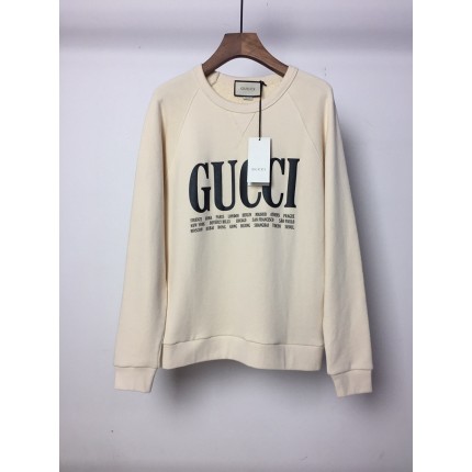 Gucci Cities print sweatshirt 517139X3M10 white