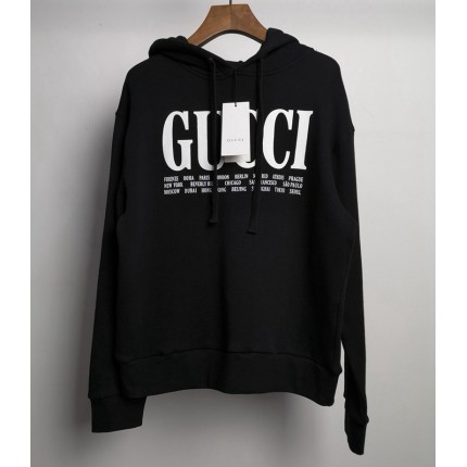 517139 Gucci Cities print sweatshirt black