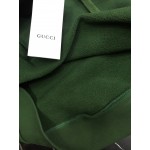 596230 Gucci Cotton jersey hooded sweatshirt green