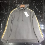 596230 Gucci Cotton jersey hooded sweatshirt grey