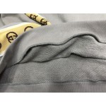 596230 Gucci Cotton jersey hooded sweatshirt grey