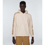 596230 Gucci Cotton jersey hooded sweatshirt white