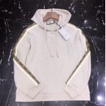 596230 Gucci Cotton jersey hooded sweatshirt white