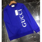 599345 Gucci logo print sweatshirt blue