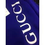 599345 Gucci logo print sweatshirt blue