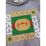 605154 Gucci Cotton sweatshirt with Gucci logo grey