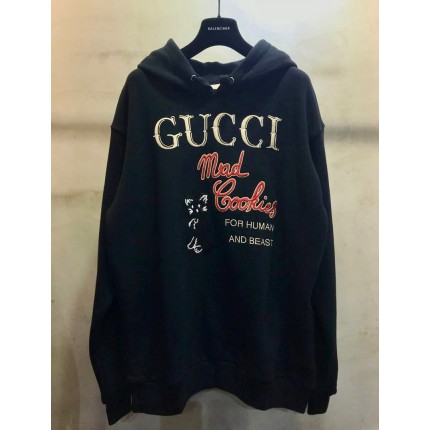 615061 Gucci 'Mad Cookies' print sweatshirt black