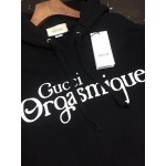 615061 Gucci Orgasmigue print sweatshirt black