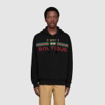 623244 Gucci Boutique print sweatshirt black