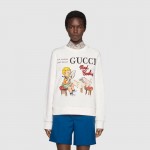 623450 Gucci 'Mad Cookies' print sweatshirt white